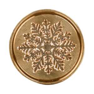 Pastille -Schneeflocken Brosche