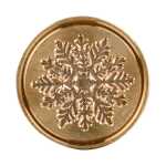 Pastille -Schneeflocken Brosche