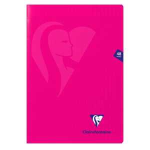 Heft Mimesys 24Bl A4 frzLin PP rosa