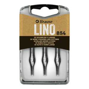 x3  V-förmige Linolschneider Nr.854