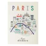 Poster couleurs Paris J. Herbin