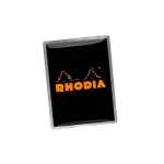 Rhodia Pins sw mit OraM Logo 2x2,6