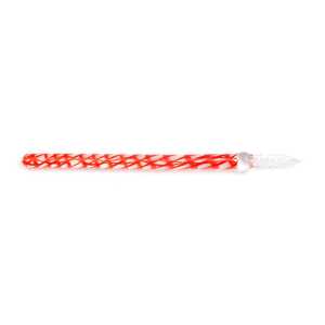 Glasfeder gerade 17cm rot