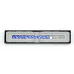 Glasfeder gerade 17cm saphirblau