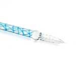 Glasfeder gerade 17cm felsenblau