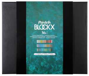 Holzbox 36 Pastelle - Sortiert