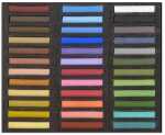 Holzbox 36 Pastelle - Sortiert