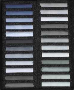 Etui 24 Pastelle - Grau