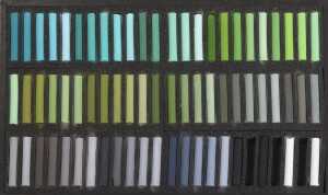 Set von 3 Boxen mit 204 Pastelle