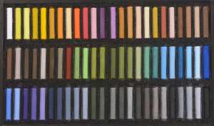 Holzbox 72 Pastelle - Landschaft