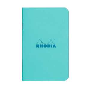 Rhodia  7,5x12 Azurblau Kar 80 Bl