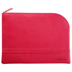 Rhodia Etui Zip KLeder 21x28 himb