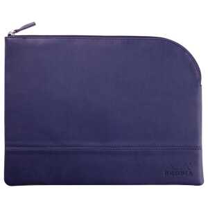 Rhodia Etui Zip KLeder 21x28 blau