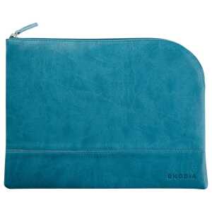 Rhodia Etui Zip KLeder 21x28 pfaugn