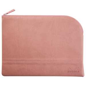 Rhodia Etui Zip KLeder 21x28 rosahz