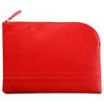 Rhodia Etui Zip KLeder 16x22 mohnrt