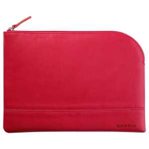 Rhodia Etui Zip KLeder 16x22 himb