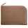 Rhodia Etui Zip KLeder 16x22 taupe