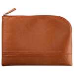 Rhodia Etui Zip KLeder 16x22 kupfer