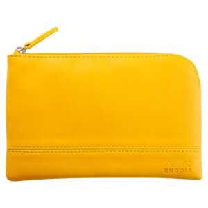 Rhodia Etui Zip KLeder 11x17 narzis