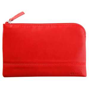 Rhodia Etui Zip KLeder 11x17 mohnrt