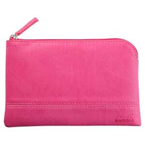 Rhodia Etui Zip KLeder 11x17 fuchs