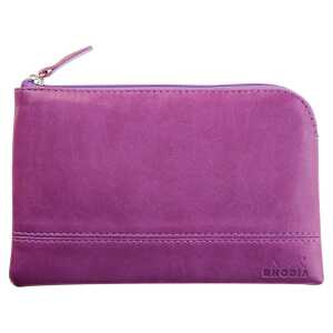 Rhodia Etui Zip KLeder 11x17 violet
