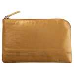 Rhodia Etui Zip KLeder 11x17 gold