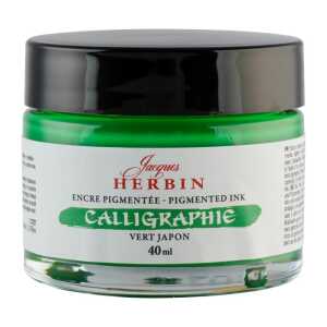 Kalligraphietinte vert Japon 40ml