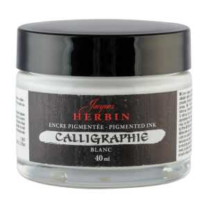 Kalligraphietinte blanc 40ml