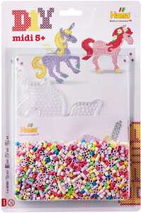 Hama Bügelperlen midi Einhorn 2000 Stück Blister