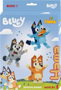Hama Bügelperlen Bluey 2000 Stück Geschenkpackung