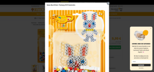 Hama Bügelperlen maxi Set Kaninchen mit Zubehör 250 Stück Blister