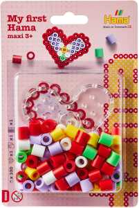 Hama Bügelperlen maxi Herz 100 Stück Blister