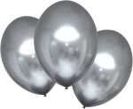 Luftballons Satin Luxe platin 27,5cm 6 Stück