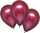 Luftballons Satin Luxe granatapfel 27,5cm 6 Stück