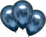 Luftballons Satin Luxe azurblau 27,5cm 6 Stück