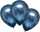 Luftballons Satin Luxe azurblau 27,5cm 6 Stück