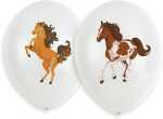 Luftballons Beautiful Horses weiß 27,5cm 6 Stück