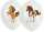 Luftballons Beautiful Horses weiß 27,5cm 6 Stück
