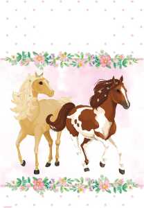 Partytüten Beautiful Horses 8 Stück Papier