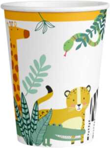 Pappbecher Get Wild 250ml 8 Stück