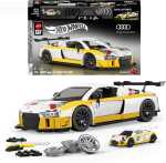 Hot Wheels Bausatz Brick Shop Audi R8 LMS weiß/gelb...