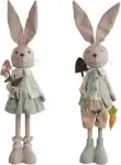 CHAKS Deko Hase Charlie grün 15x13x70cm 2fach sortiert