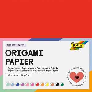 folia Origami Papier Duo Uni Basic 96 Blatt 80g/mÂ² 10x10cm