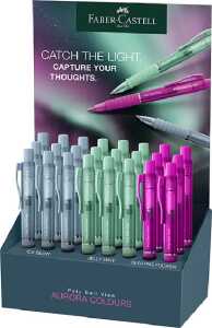 FABER-CASTELL Display Kugelschreiber Poly Ball View Aurora 24 Teile