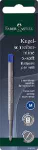 Faber-Castell Kugelschreibermine x-soft M blau Blister