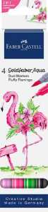 Faber-Castell Aqua Dual Marker Gofa Fluffy Flamingo 4 Stück Etui