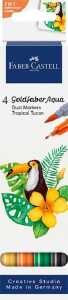 Faber-Castell Aqua Dual Marker Gofa Tropical Toucan 4 Stück Etui
