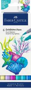 Faber-Castell Aqua Dual Marker Gofa Seashells 6 Stück Etui